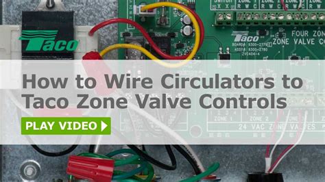 Simple Wiring Diagram For Taco Zone Valves With 3 Wires