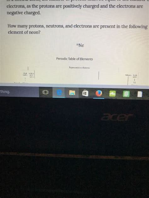 Oneclass How Many Protons Neutrons And Electrons Are Present In The