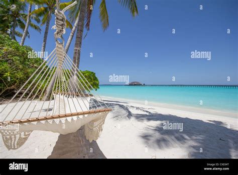 Maldives beach hammock hi-res stock photography and images - Alamy