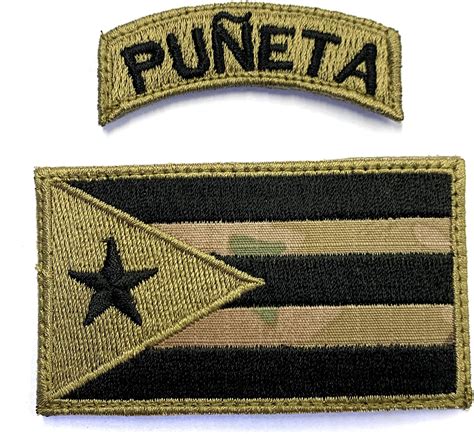 Amazon.com: Puerto Rico Flag Hook Patch (PR1) : Clothing, Shoes & Jewelry