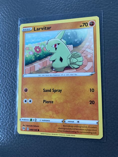 Larvitar Ungraded Pokemon Darkness Ablaze