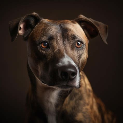 Um Cachorro Nariz Preto E Uma Mancha Branca No Peito Foto Premium