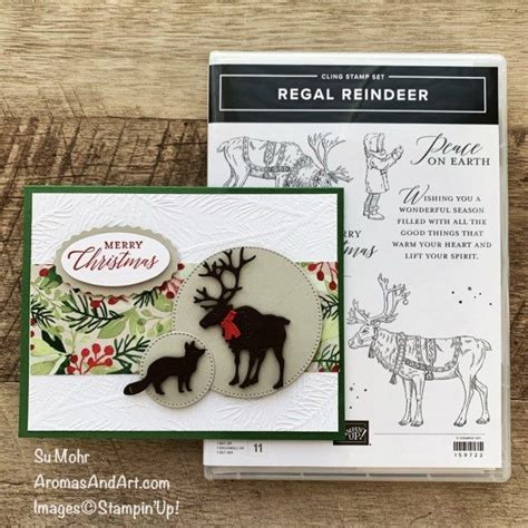 Regal Reindeer Christmas Card Aromas And Art Create Christmas Cards