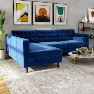 Velvet Sectionals You Ll Love Wayfair