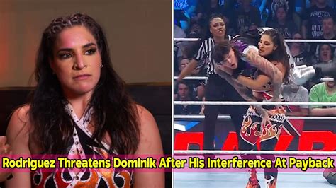 Raquel Rodriguez Threatens Dominik Mysterio After His Interference At