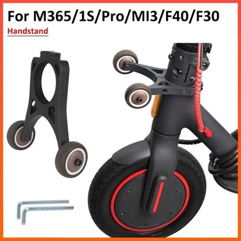 Support vertical pour trottinette électrique roues auxiliaires