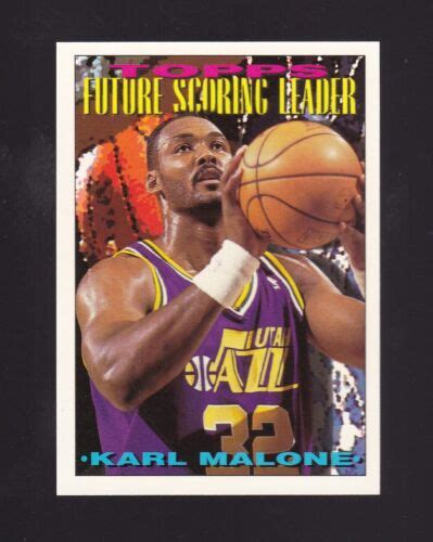 Topps Future Scoring Leader Karl Malone Utah Jazz Ebay