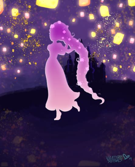 Disney Princess Silhouettes Rapunzel By Dynamite Laserbeam On Deviantart