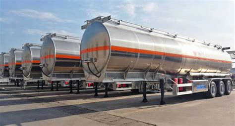 3 Axle Aluminium Fuel Tanker Trailer For Sale TITAN Vehicle