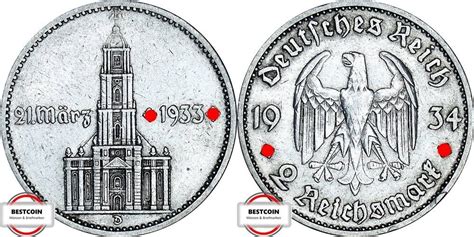 Dritte Reich Reichsmark D J Garnisonkirche Von Potsdam