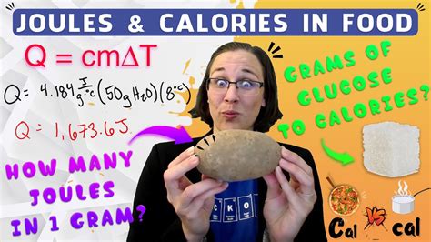 Joules Food Calories Kilojoules Chemistry Problems 94 YouTube