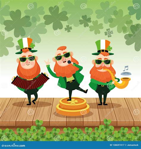 Saint Patricks Elves Cartoons Stock Vector Illustration Of Charm