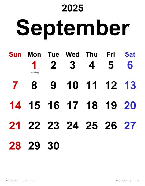 Calendar For Sept 2025 Lorri Sallyanne