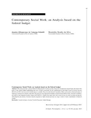 Fillable Online Periodicos Ufsc An Analysis Based On The Federal Budget