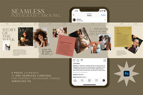 Seamless Instagram Carousel Afbeelding Door Sko Creative Fabrica