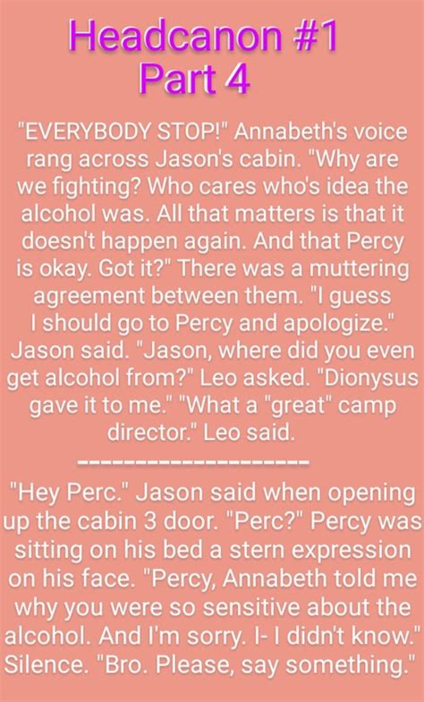 Headcanon Part 4 Percy Jackson Books Percy Jackson Memes Percy