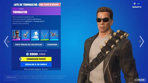 Nueva Skin Terminator Arnold Schwarzenegger Nuevo Gesto Nueva