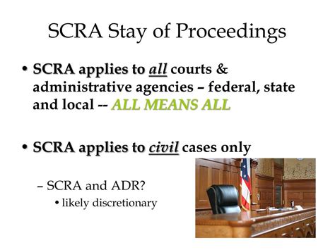 Ppt The Servicemembers Civil Relief Act Scra Legal Issues And