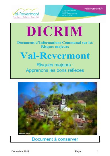 Site Officiel De La Commune De Val Revermont Ain DICRIM Site