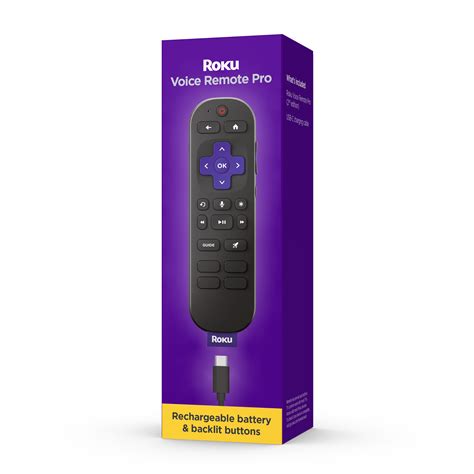 Roku Voice Remote Pro 2nd Edition Rechargeable Replacement Voice