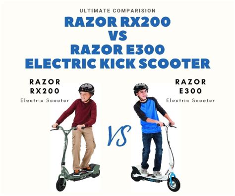 Razor RX200 vs E300 Electric Scooter: Know the Difference | Ride On Lab