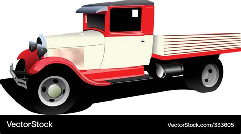 Vintage Truck Royalty Free Vector Image Vectorstock