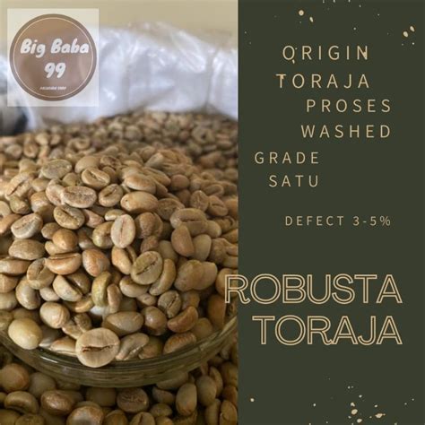 Jual Green Bean Biji Kopi Robusta Toraja Biji Kopi Premium Biji