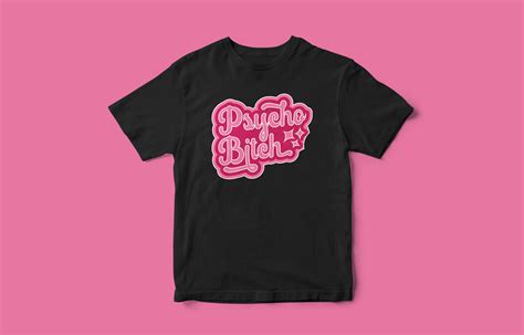 Psycho Bitch Typography T Shirt Design Buy T Shirt Designs