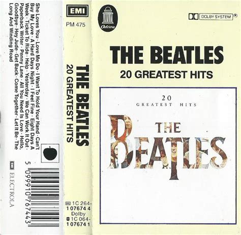 The Beatles 20 Greatest Hits 1982 Cassette Discogs