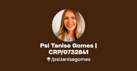 Psi Tanise Gomes CRP 0732841 Instagram Linktree