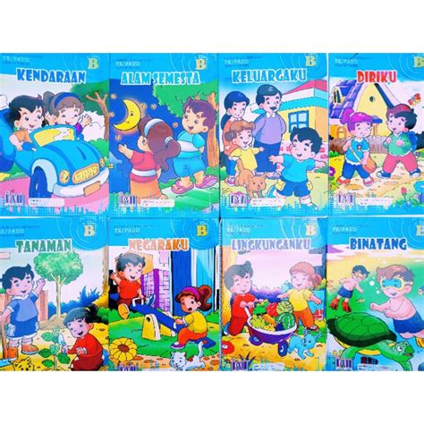 Jual Buku Paket Tematik Tk Dan Paud Kelas B Full Collour Lengkap Buku