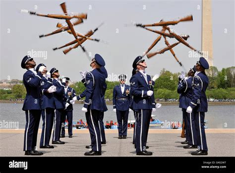 The United States Air Force Honor Guard Drill Team Stock Photo - Alamy