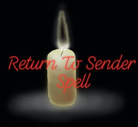 Return To Sender Spell Personal Spell For Divine Protection Etsy