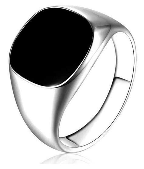 Pms Black Onyx Mens Signet Ring Size 8 Buy Pms Black Onyx Mens Signet