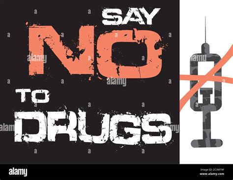 Poster Say No To Drugs – Ilustrasi