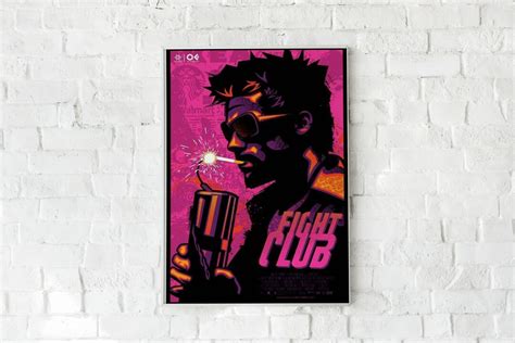 Fight Club Poster Fight Club Wall Art Wall Decor 12x18 Etsy