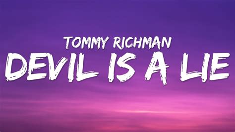 Tommy Richman DEVIL IS A LIE Lyrics YouTube