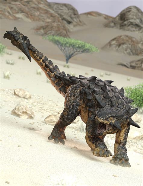 Ankylo Poses for HH Ankylosaurus | Daz 3D