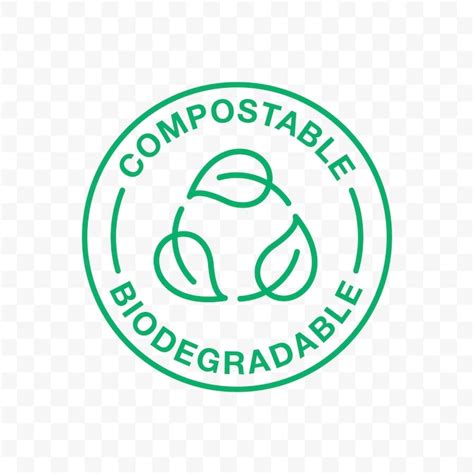 Premium Vector Biodegradable Icon Or Compostable Eco Plastic Vector