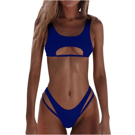 Quyuon Swimsuits Bikini For Curvy Women Two Piece Beach Bathing Suit