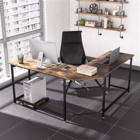 Dripex Bureau D Angle Contemporain Industriel 155 X 155 X 75 Cm Bureau