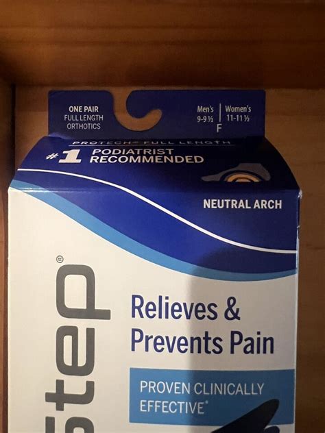 Powerstep Protech Full Length Arch Support Orthotic Insoles M9 95 W11