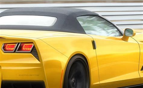 Inside Line Renders the C7 Corvette Convertible in Yellow - Corvette ...