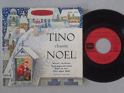 TINO ROSSI CHANTE NOËL PETIT PAPA NOËL LIVRE DISQUE 45T 1972 eBay