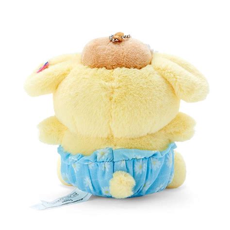 Pom Pom Purin Plush Mascot Holder Keychain Daisy Sanrio Japan