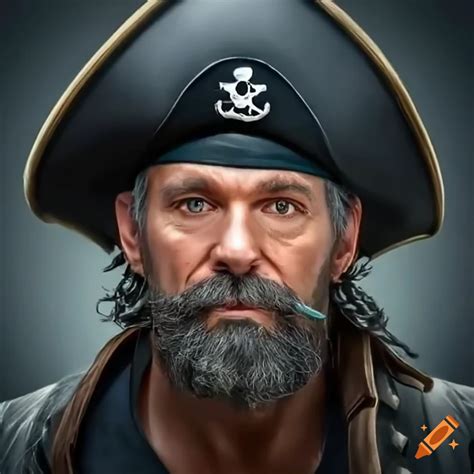 George Clooney As A Retired Fearsome Pirate With A Metal Plate On His