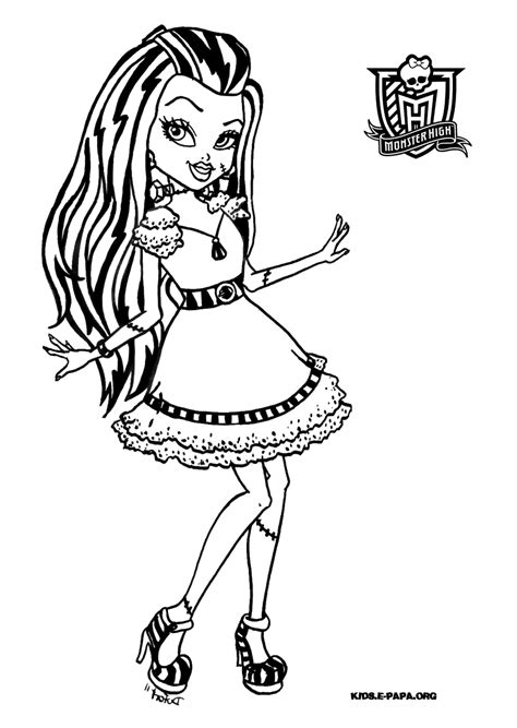 154 Dessins De Coloriage Monster High à Imprimer Sur Page 8