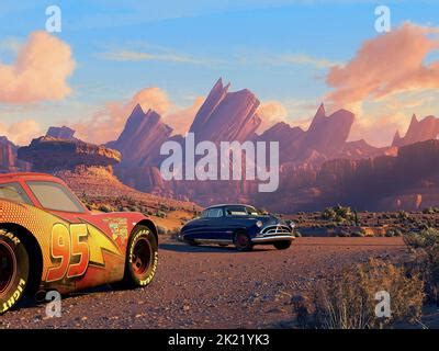 LIGHTNING MCQUEEN, DOC HUDSON, CARS, 2006 Stock Photo - Alamy