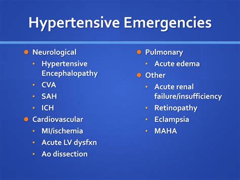 Ppt Hypertensive Emergencies Powerpoint Presentation Free Download