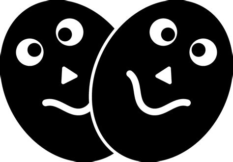 Black and white face mask. 25087451 Vector Art at Vecteezy